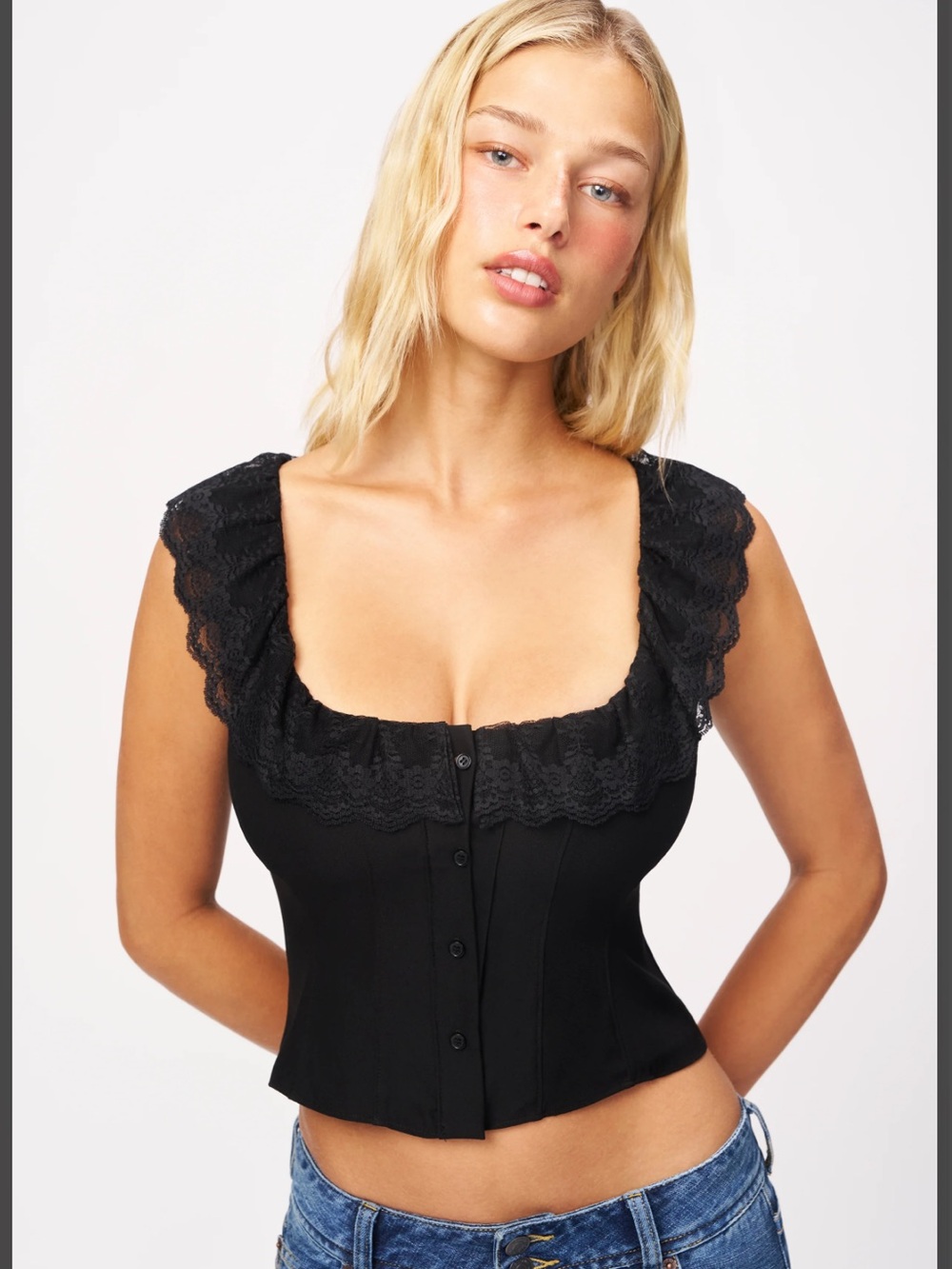 Guizio Paloma Lace Top
